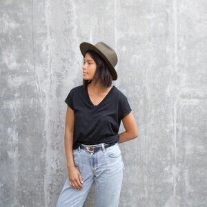 Yellow 108 Olive Green - Eastwood -  Felt Fedora